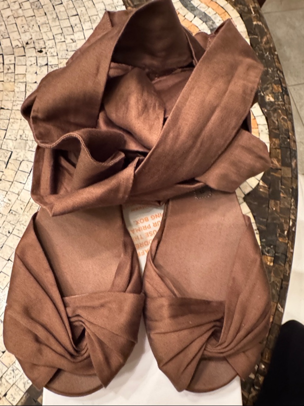 Marc By Marc Jacobs Brown Wrap Sandals